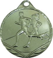 Медаль 32 мм Легкая атлетика серебро