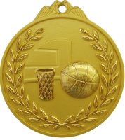 Медаль 65 мм Баскетбол золото