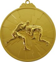 Медаль 65 мм Борьба золото