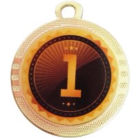 Дизайнерская медаль 32 мм универсальная Золото