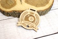 Медаль Дерево Боулинг Диаметр 60-100 мм