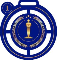 Медаль Акрил на выпускной Оскар Диаметр 50-100 мм