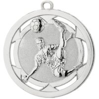 Медаль 50 мм Футболист серебро