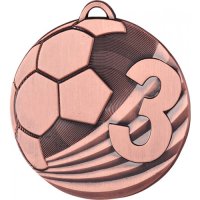 Медаль 50 мм Футбол 3 місце бронза