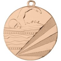 Медаль 50 мм Плавание бронза