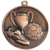 Медаль 50 мм Кубок бутса мяч бронза