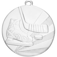 Медаль 50 мм Хоккей серебро