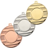 Комплект медалей 50 мм Лінії з місцем під жетон (без стрічок)