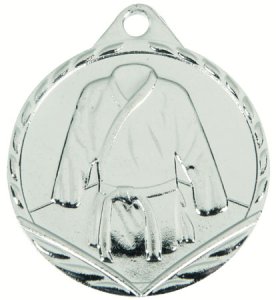 Медаль 45 мм Дзюдо серебро РАСПРОДАЖА