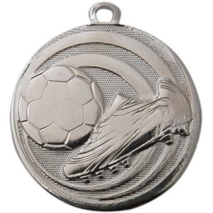 Медаль Бутса с мячом 32 мм серебро