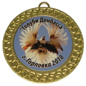Медаль 70 мм Д171 золото