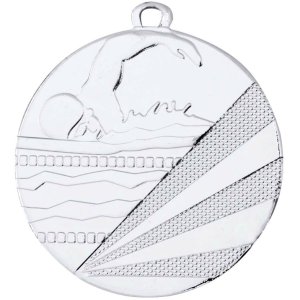 Медаль 70 мм Плавание серебро