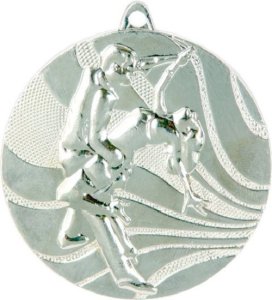 Медаль 50 мм Современные танцы MMC2950 серебро