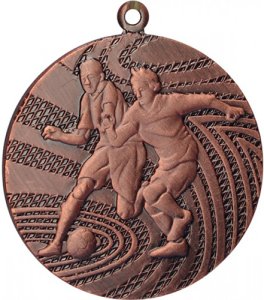 Медаль 40 мм Футбол бронза