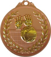 Медаль 65 мм Волейбол бронза