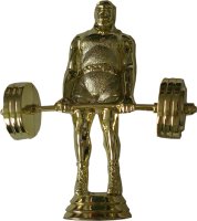 Статуэтка фигурка Штангист пауэрлифтинг мужчины Высота - 12,5 см