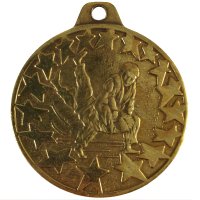 Медаль 40 мм дзюдо бронза
