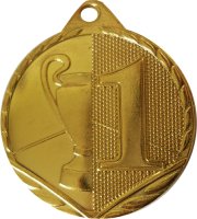 Медаль 32 мм 1 место золото