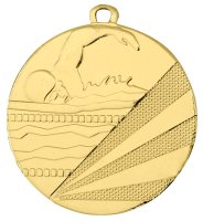 Медаль 70 мм Плавання золото