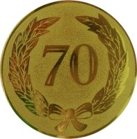 Жетон 50 мм 70 лет золото