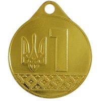 Медаль 32 мм 1 место золото