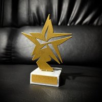 Приз Нагорода Зірка з металу 101009 висота: 10 см