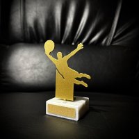 Приз Награда Волейбол из металла 10101216 высота: 9 см