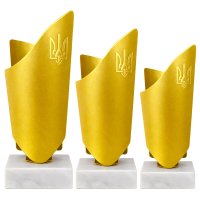 Комплект кубков Fiorente Ukraine Высота: 16 см, 15 см, 14 см