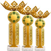 Комплект кубков Parma Высота: 25 см, 22 см, 20 см