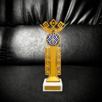 Приз Награда из металла Parma Blue высота: 20 см золото Приз Награда из металла Parma Blue высота: 20 см золото