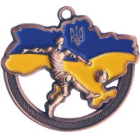 Медаль футбол Украина 70 мм бронза Медаль футбол Украина 70 мм бронза