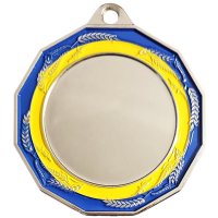 Медаль 70 мм Колоски серебро Медаль 70 мм Колоски серебро