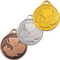Комплект медалей Футбол 32 мм (без стрічок) Комплект медалей Футбол 32 мм (без стрічок)