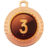 Дизайнерская медаль 32 мм универсальная Бронза