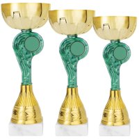 Комплект кубків Висота: 21 см, 19 см, 18 см Комплект кубків Висота: 21 см, 19 см, 18 см