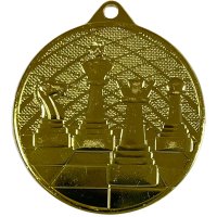 Медаль 50 мм Шахматы золото Медаль 50 мм Шахматы золото