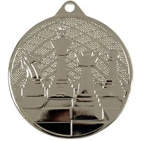Медаль 50 мм Шахматы серебро Медаль 50 мм Шахматы серебро