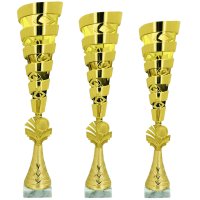 Комплект кубків Висота: 44 см, 42 см, 40 см