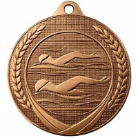 Медаль 50 мм Плавание бронза Медаль 50 мм Плавание бронза