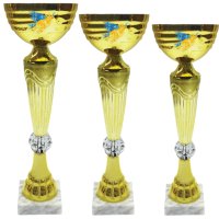 Комплект кубков Птица Высота: 29,5 см, 27 см, 22,5 см