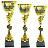 Комплект кубків Ліга Перемоги Висота: 49 см, 45 см, 40 см