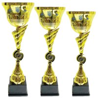 Комплект кубков Несокрушимость Высота: 49 см, 45 см, 40 см