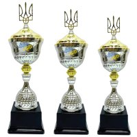 Комплект кубків Честі та Слави Висота: 52 см, 49 см, 45 см