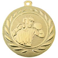 Медаль 50 мм Боксер золото