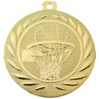 Медаль 50 мм Баскетбол золото