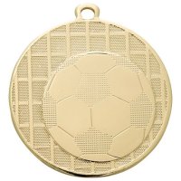 Медаль 50 мм Футбол золото
