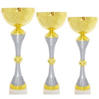Комплект кубків Висота: 36 см, 30.5см, 26 см