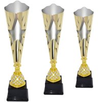 Комплект кубків Висота: 46 см, 44 см, 42,5 см