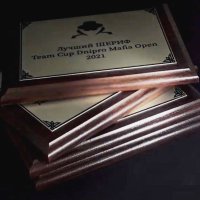 Диплом на металі з нанесенням на замовлення