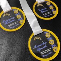 Медаль Акрил Орнамент Диаметр 70-100 мм